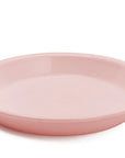 Plato hondo de peltre rosa sin bordes