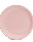 Plato hondo de peltre rosa sin bordes