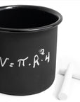 Taza pizarra negro mate de peltre
