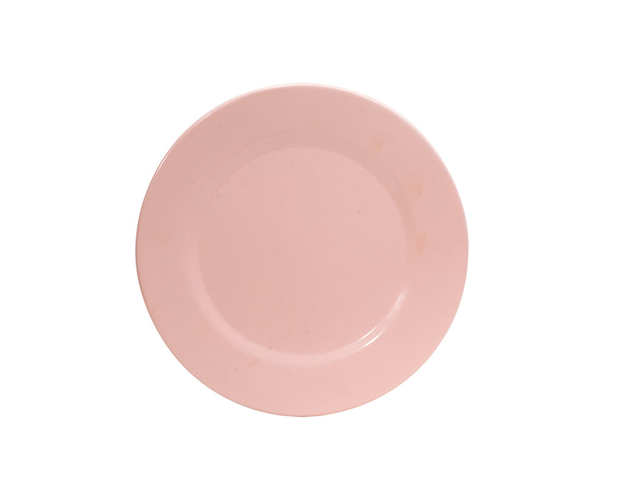 Plato trinche 20 cm de peltre rosa sin bordes