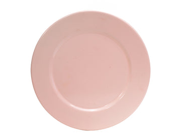 Plato trinche 24 cm de peltre rosa sin bordes