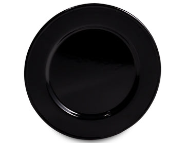 Plato trinche 27 cm de peltre negro sin bordes