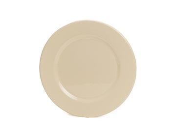 Plato trinche 20 cm de peltre crema sin bordes