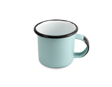 Taza para expreso menta interior blanco de peltre