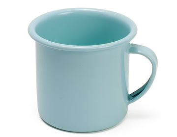 Taza de mesa de peltre menta sin bordes