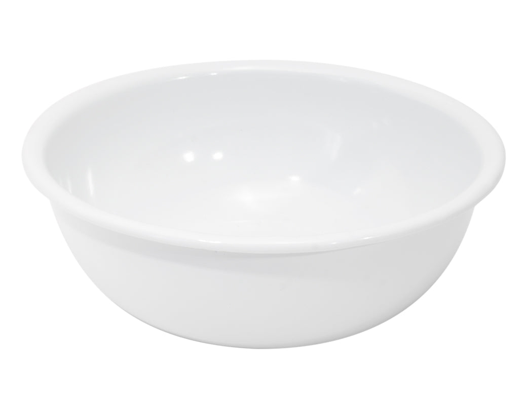 Tazón 14 cm de peltre blanco sin bordes